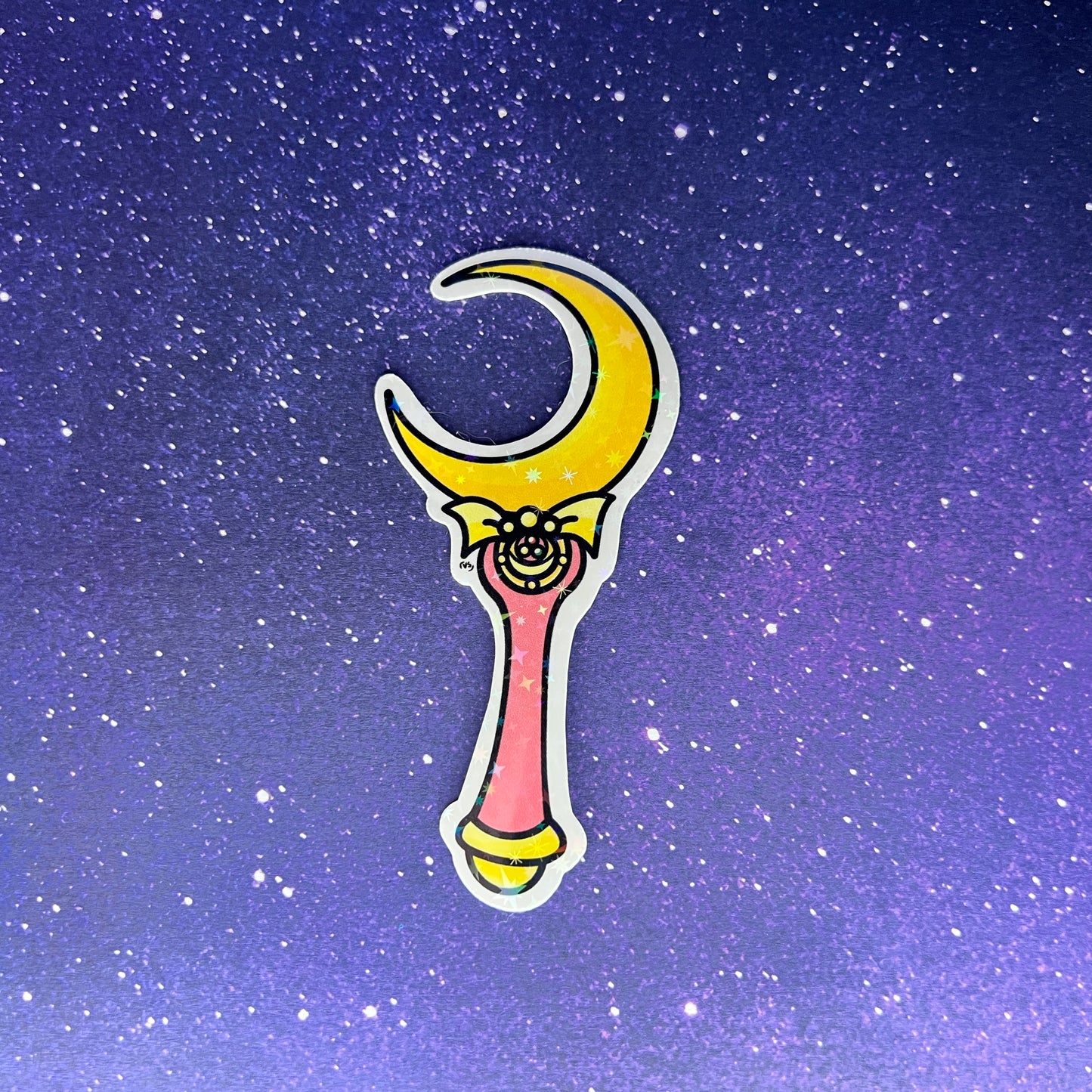 Sailor Moon MoonStick Star Holographic Water Resistant Sticker