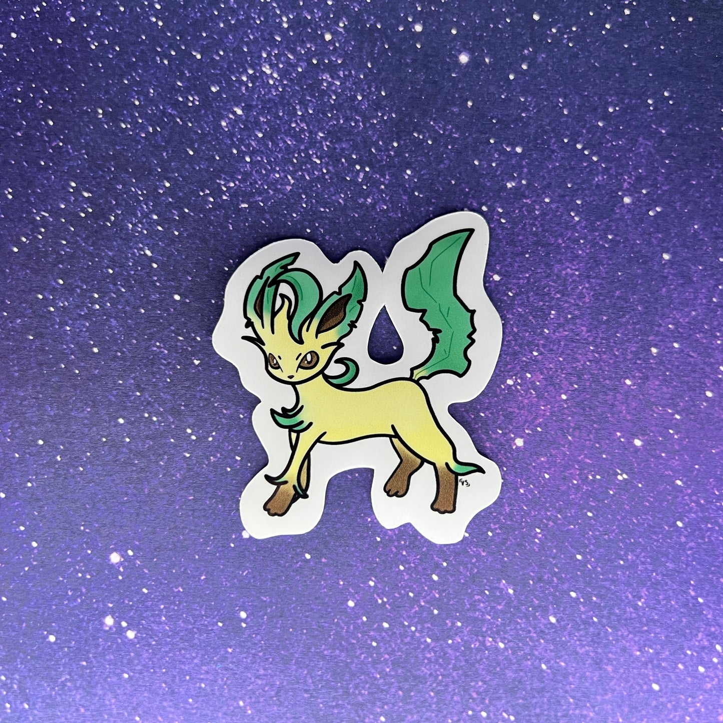 Leafeon Pokémon Water Resistant Sticker