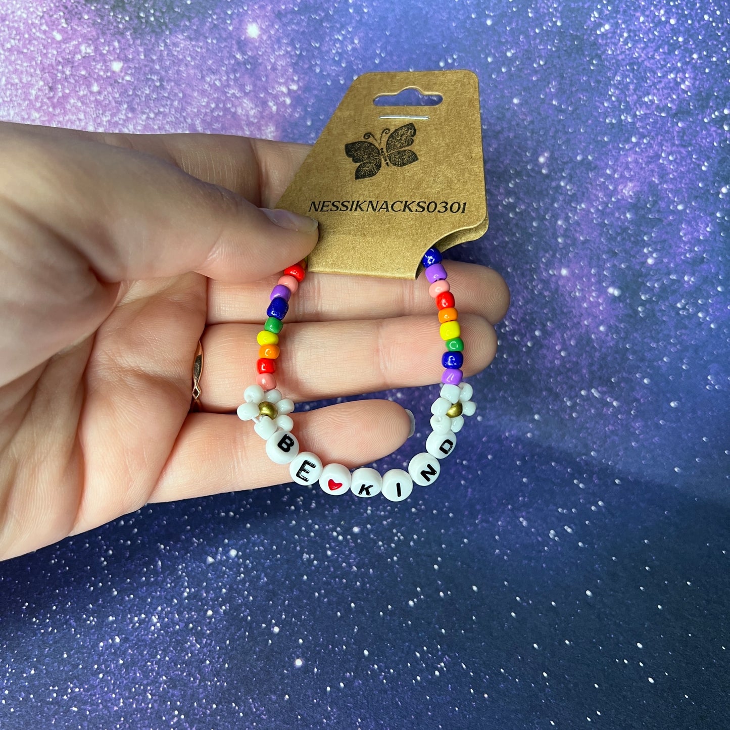 Be Kind Rainbow Bracelet