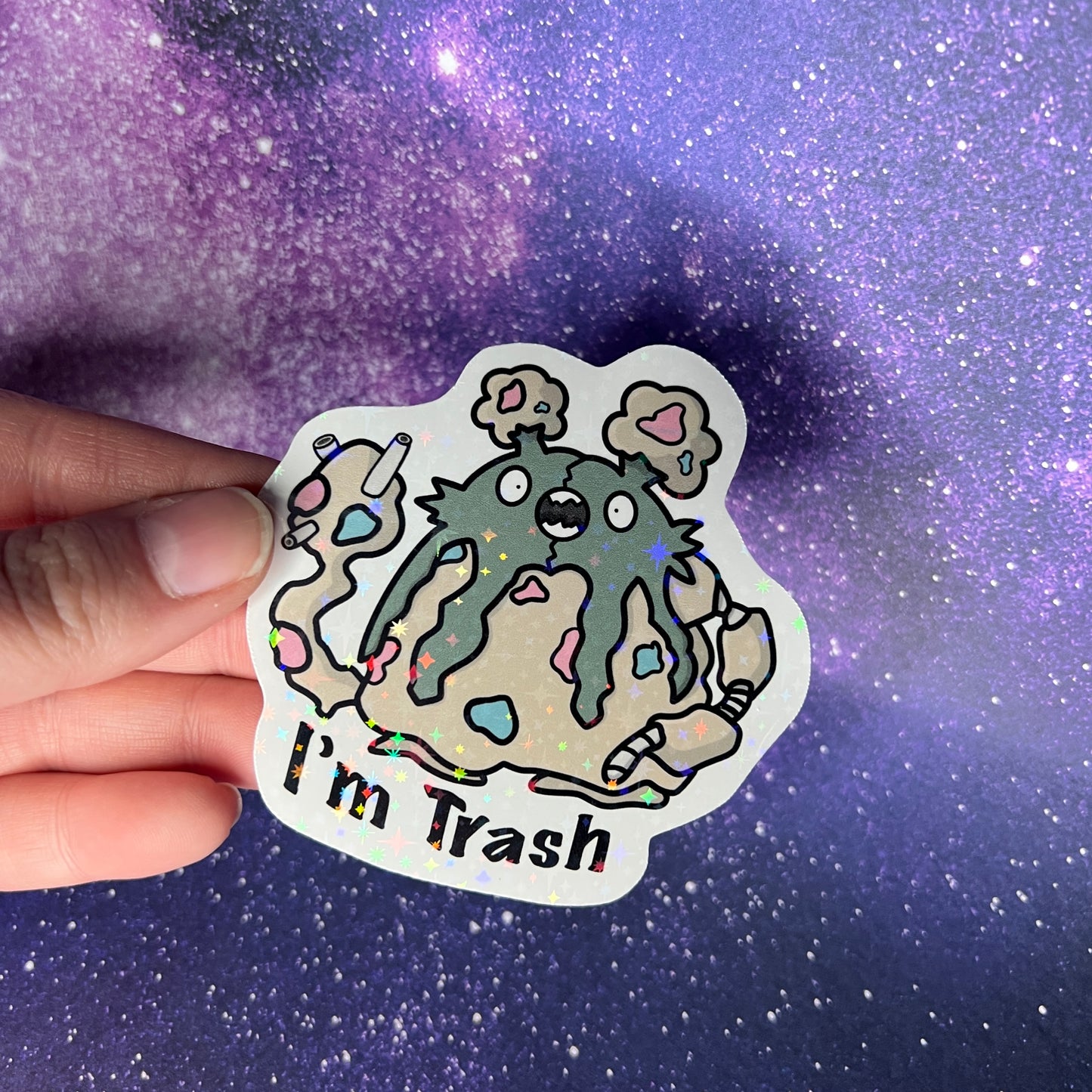 Garbador I’m Trash Pokémon Water Resistant Sticker