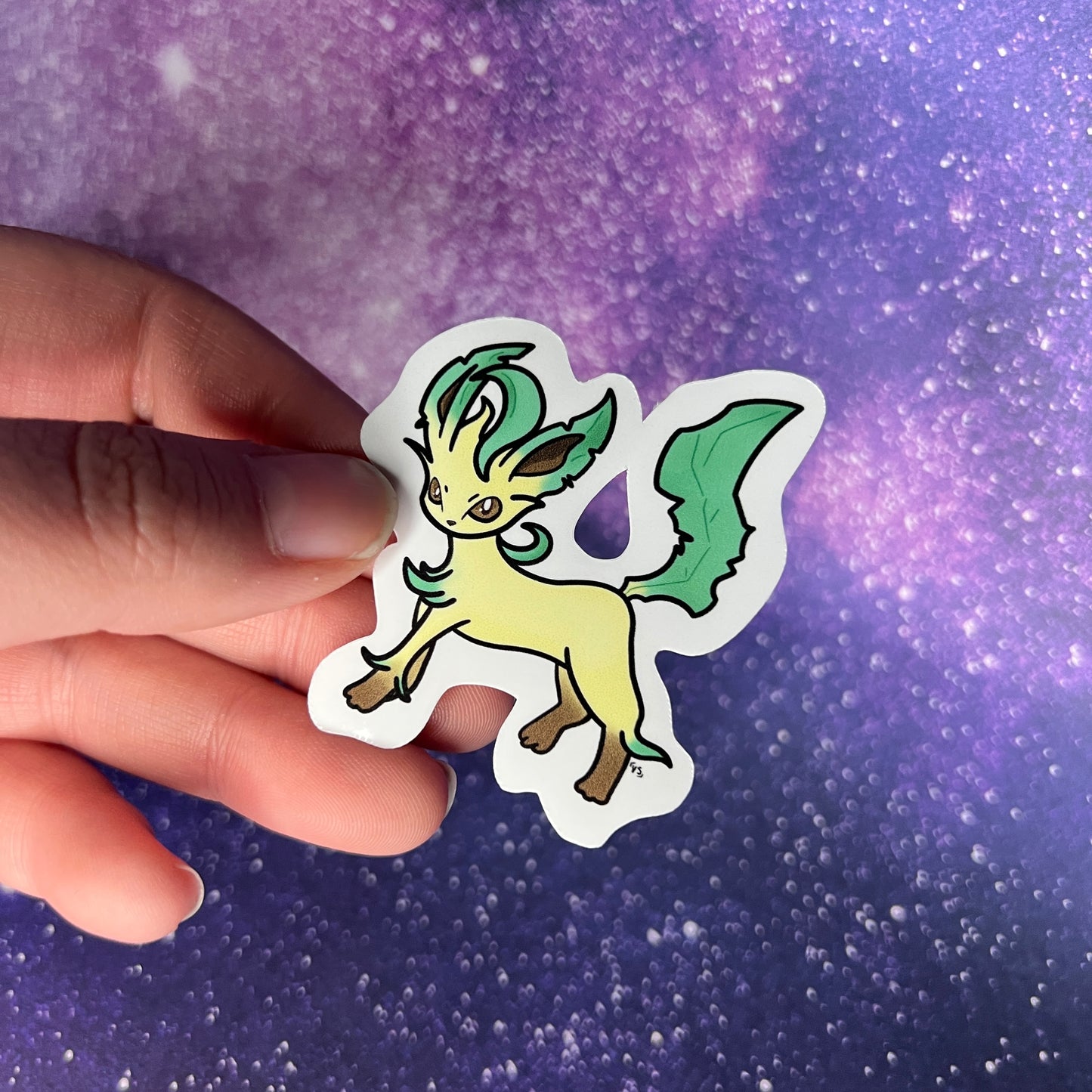 Leafeon Pokémon Water Resistant Sticker