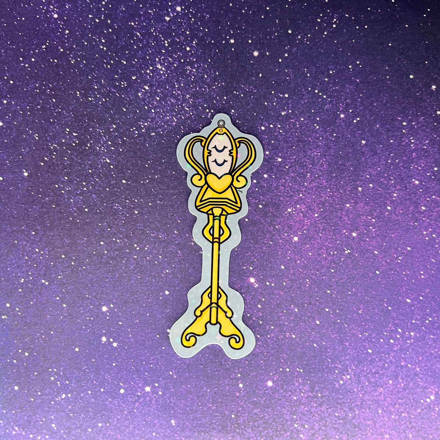 Aquarius Key Fairy Tail Star Holographic Water Resistant Sticker