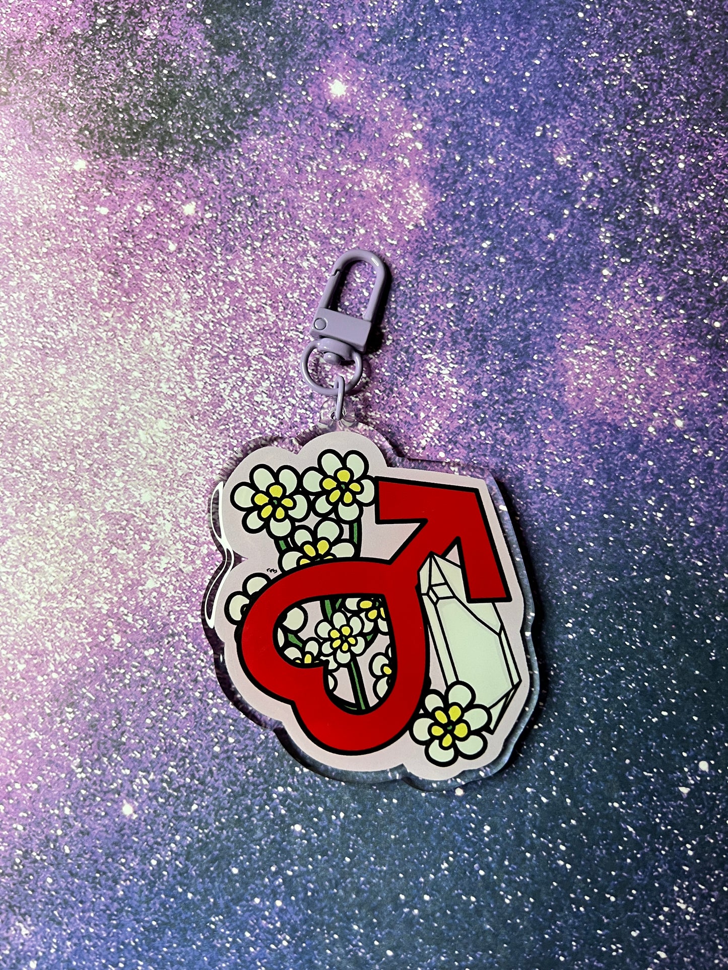 Planet Mars Aesthetic Keychain