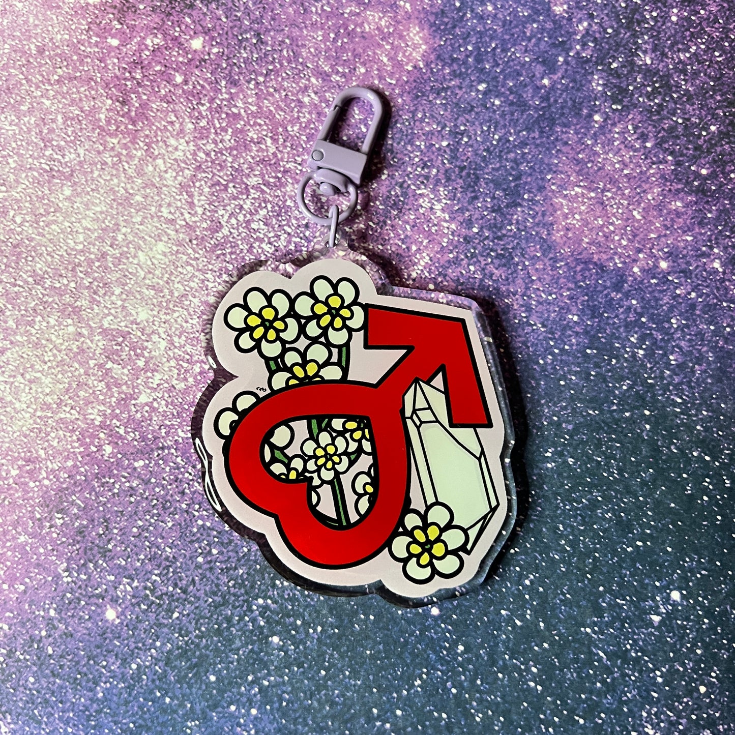 Planet Mars Aesthetic Keychain