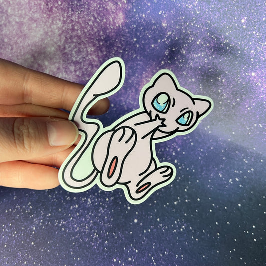 Mew Pokémon Waterproof Sticker