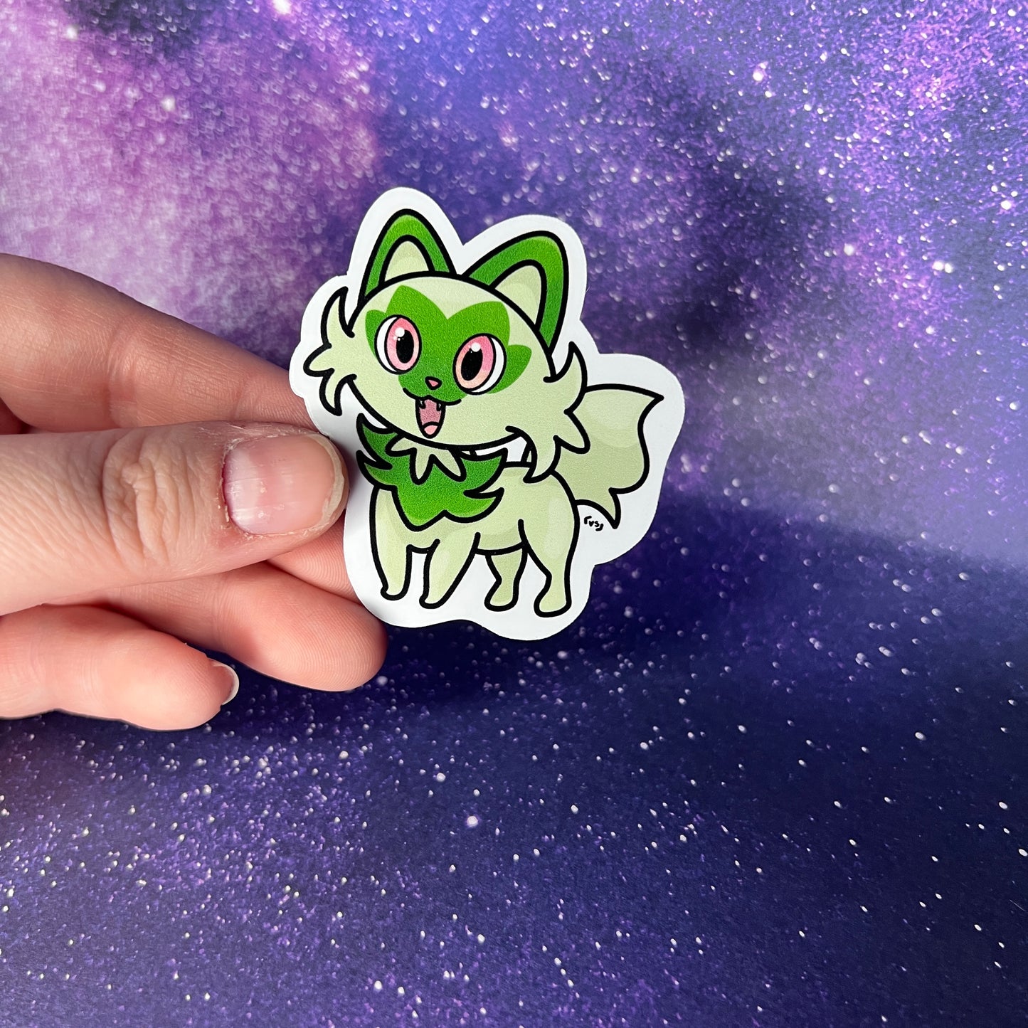 Sprigattito Pokémon Water Resistant Sticker