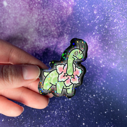 Meganium Pokémon Water Resistant Sticker