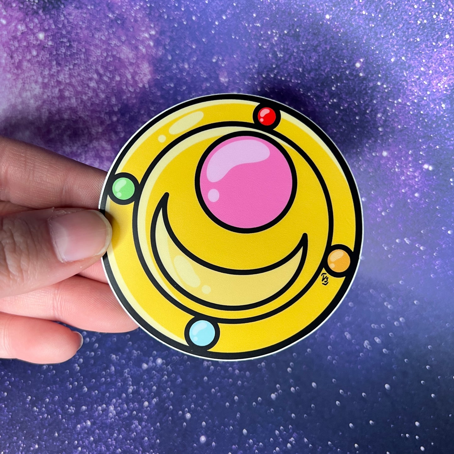 Sailor Moon Broach Waterproof Sticker
