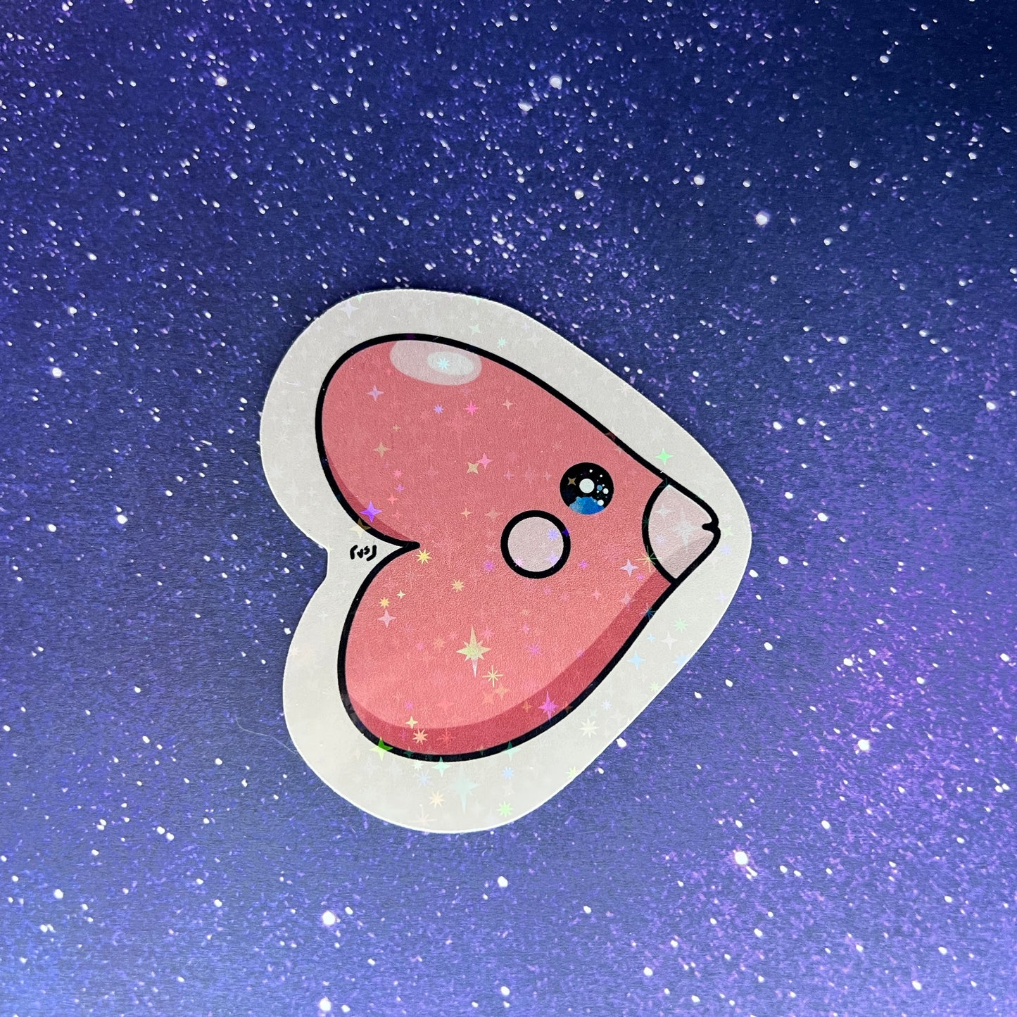 Luvdisc Pokémon Star Holographic Water Resistant Sticker