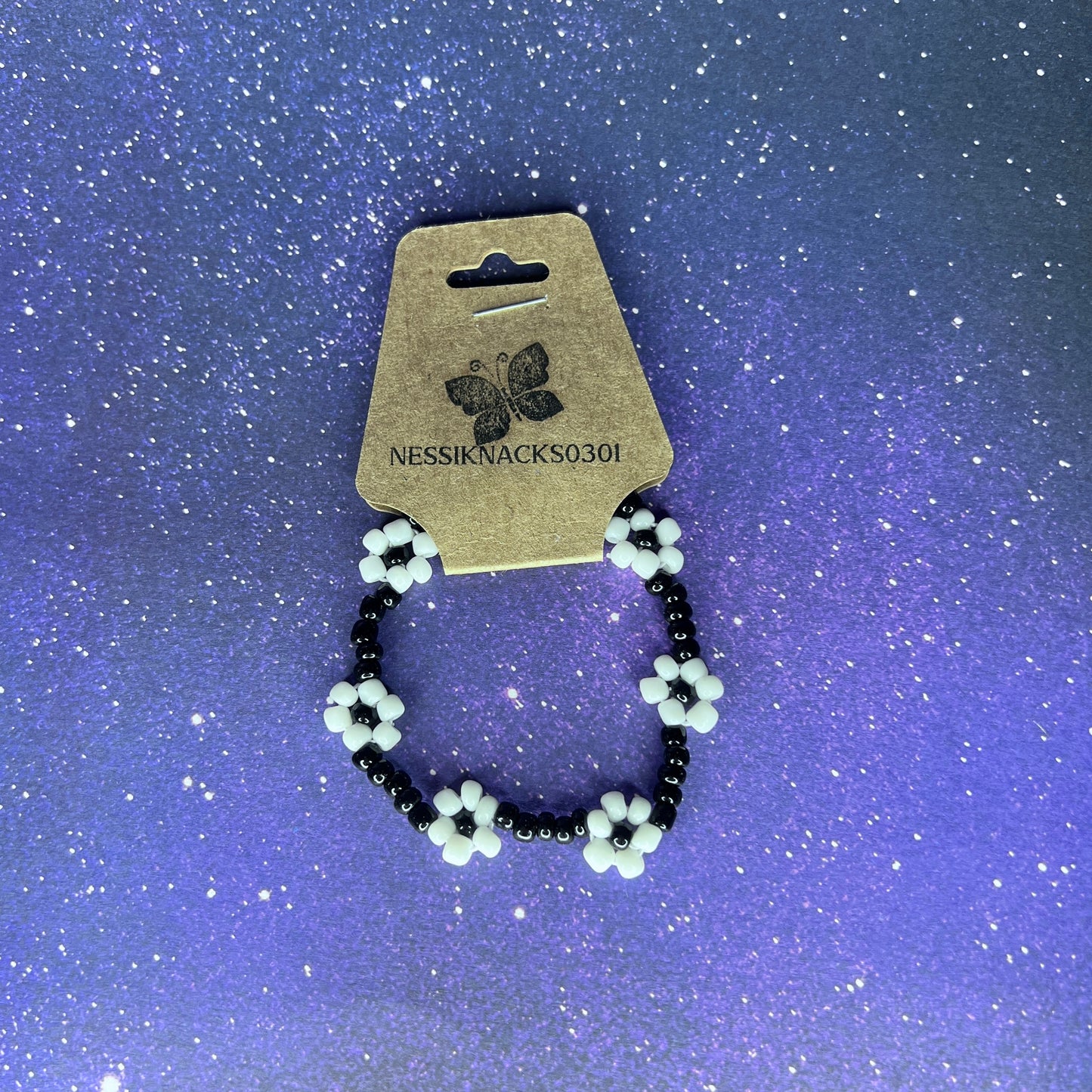 Flower Bracelet | Black&White |
