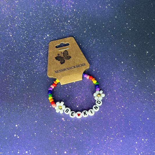Be Kind Rainbow Bracelet
