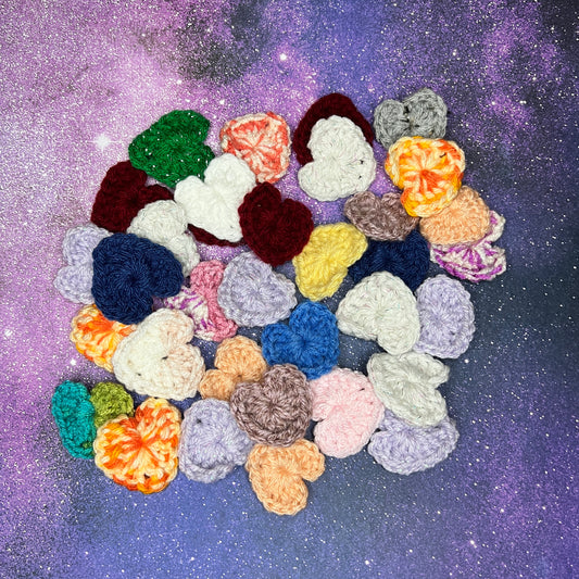 Mystery Mini Crochet Heart | Random Color |