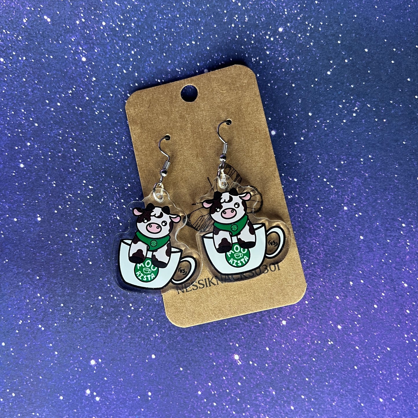 Moorista Acrylic Charm Earrings