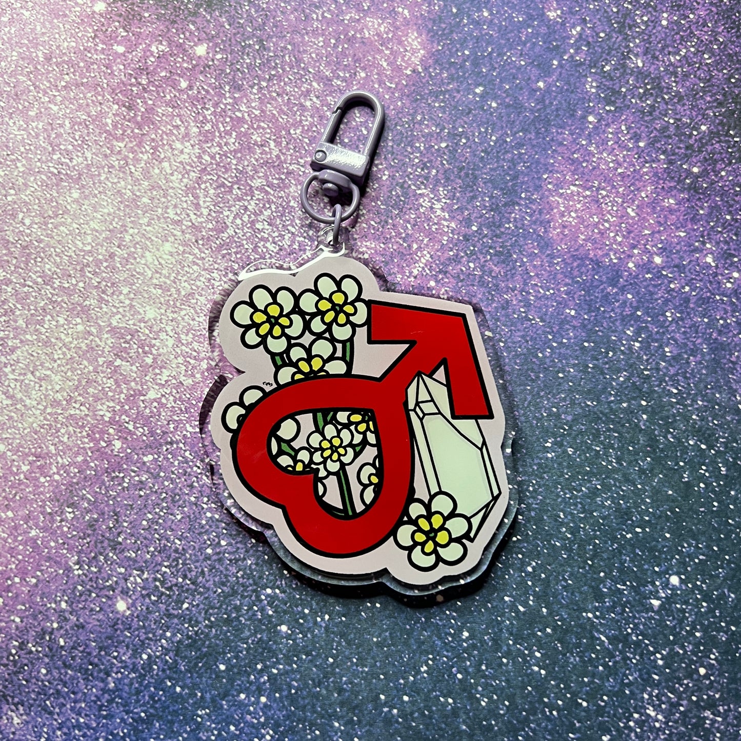Planet Mars Aesthetic Keychain