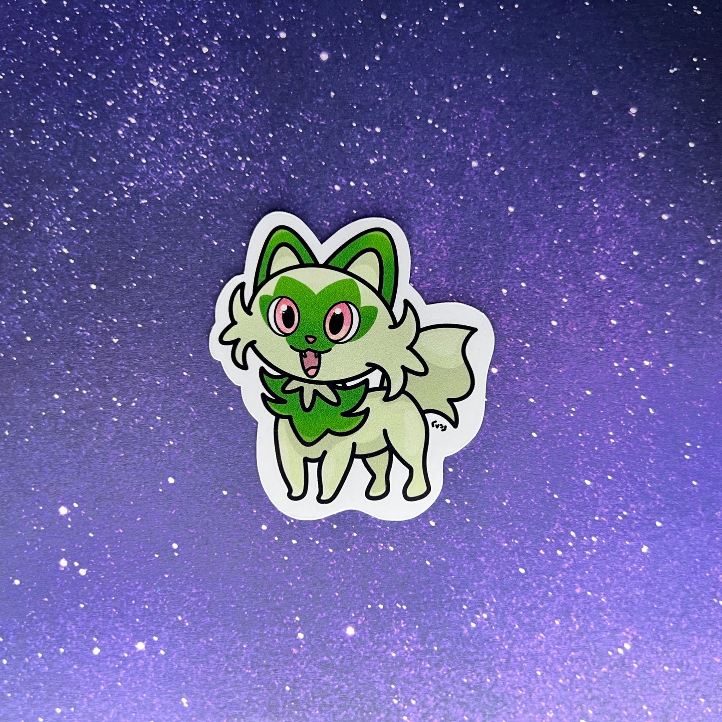 Sprigattito Pokémon Water Resistant Sticker