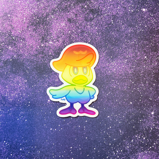 Rainbow Quaxley Pokémon Waterproof Sticker