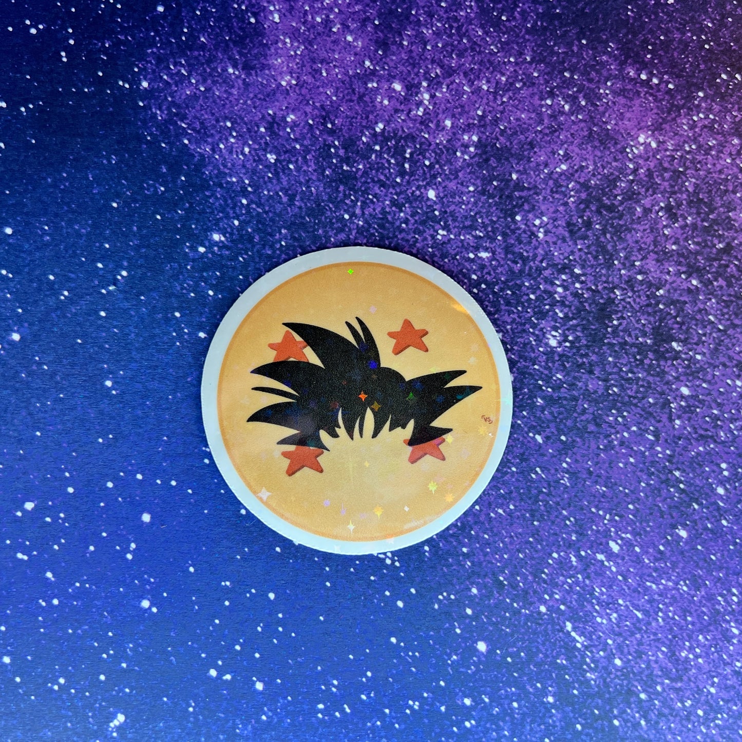 Dragonball Goku Star Holographic Water Resistant Sticker