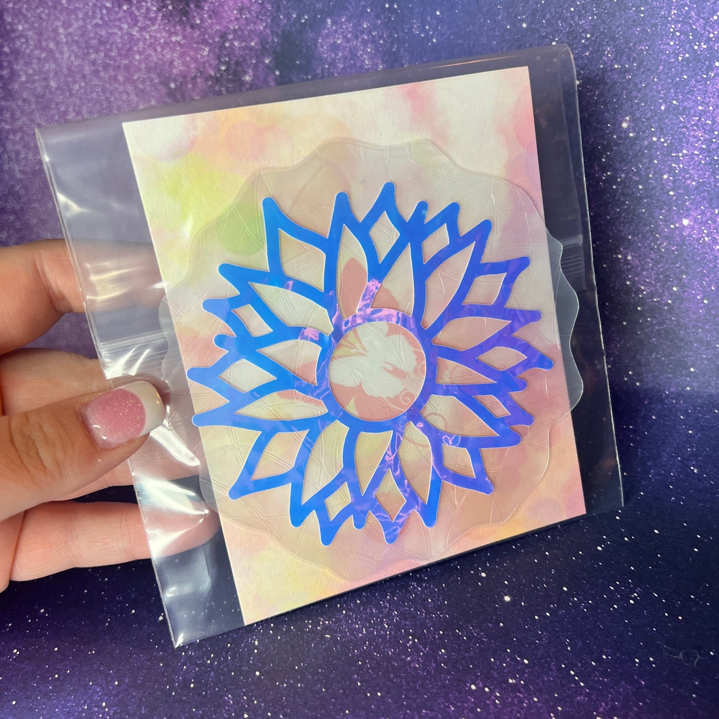 Sunflower Sun Catcher Window Cling