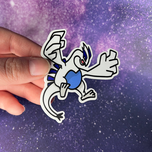 Lugia Pokémon Vinyl Water Resistant Sticker