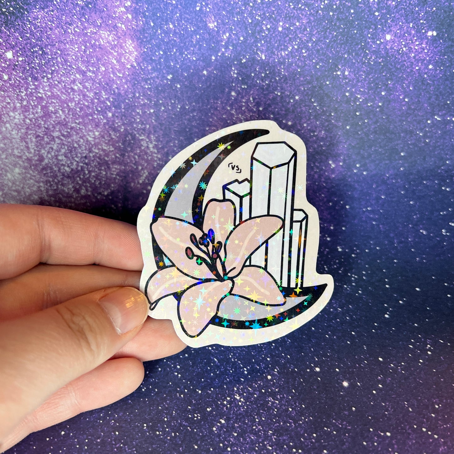 Sailor Guardian Aesthetic Symbol Star Holographic Water Resistant Stickers
