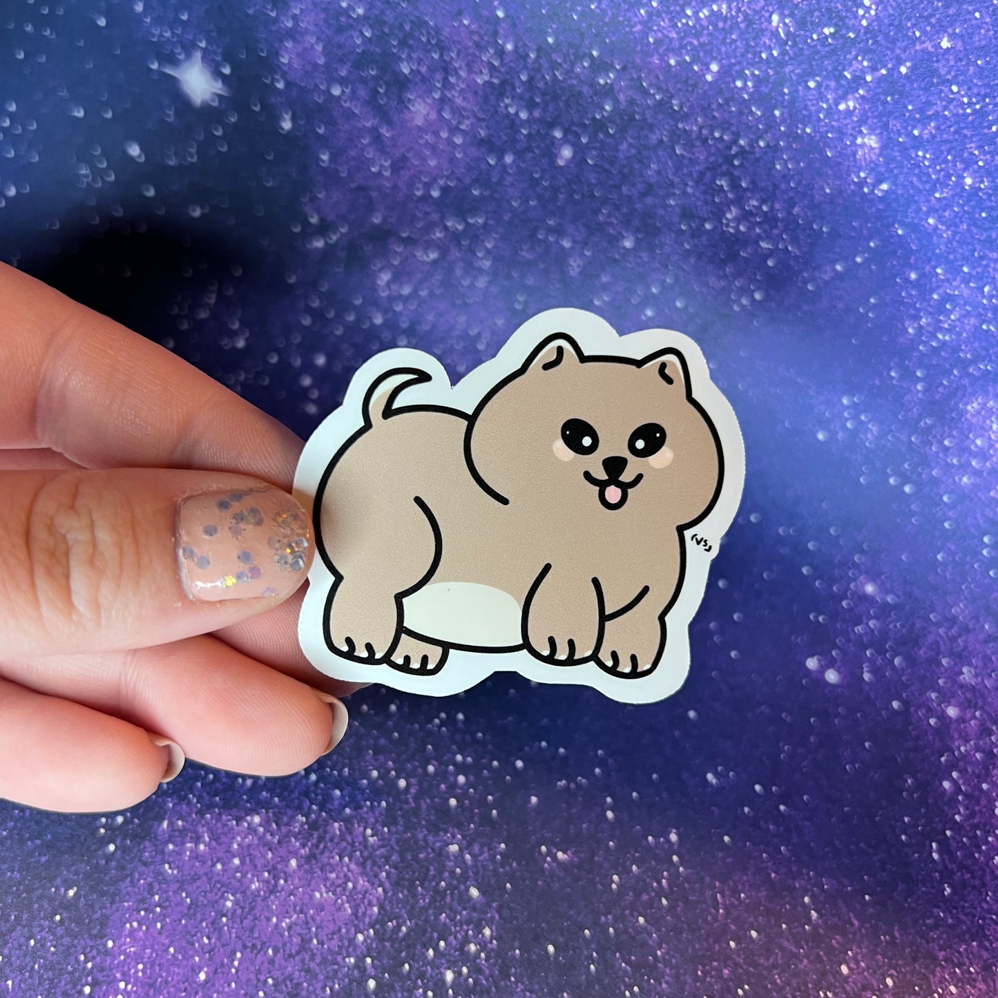 Chunky Shiba Puppy Water Resistant Stickers