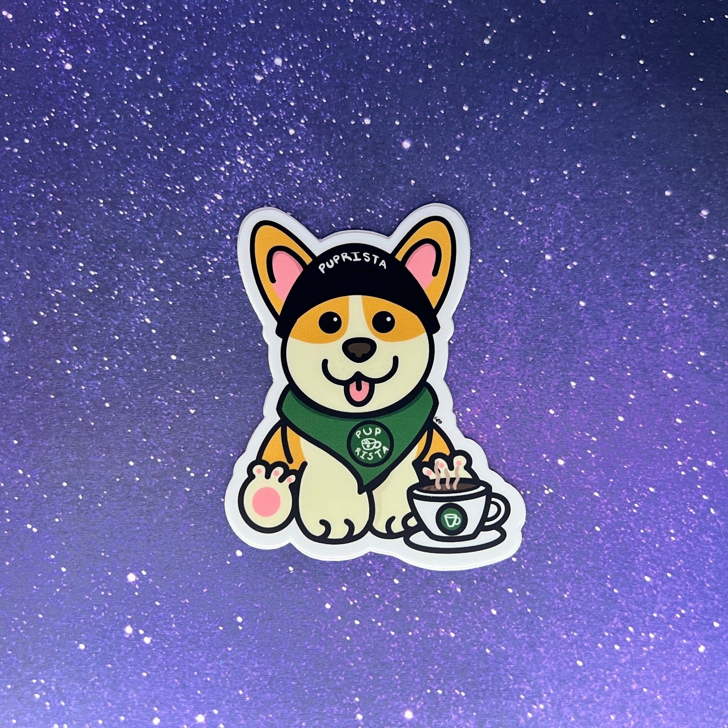 Puprista Puppy Barista Vinyl Waterproof Sticker