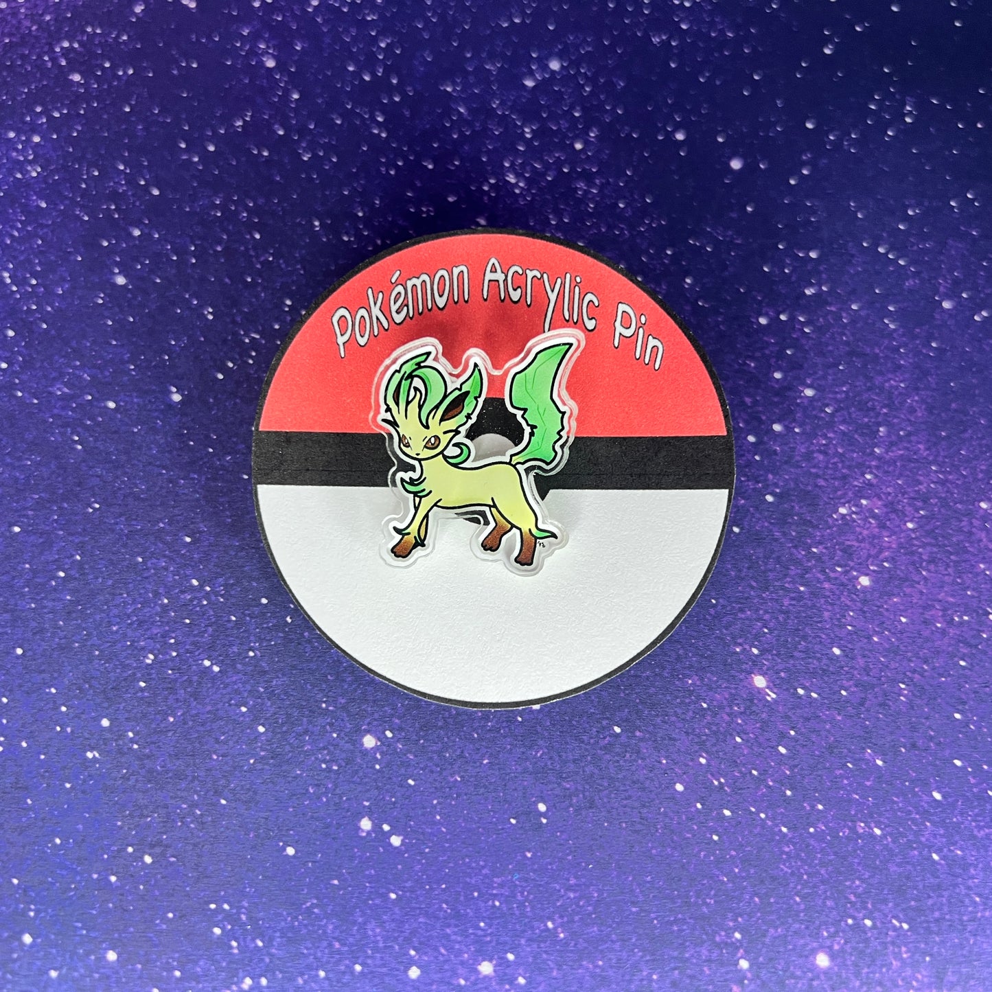 Leafeon Pokémon Acrylic Pin