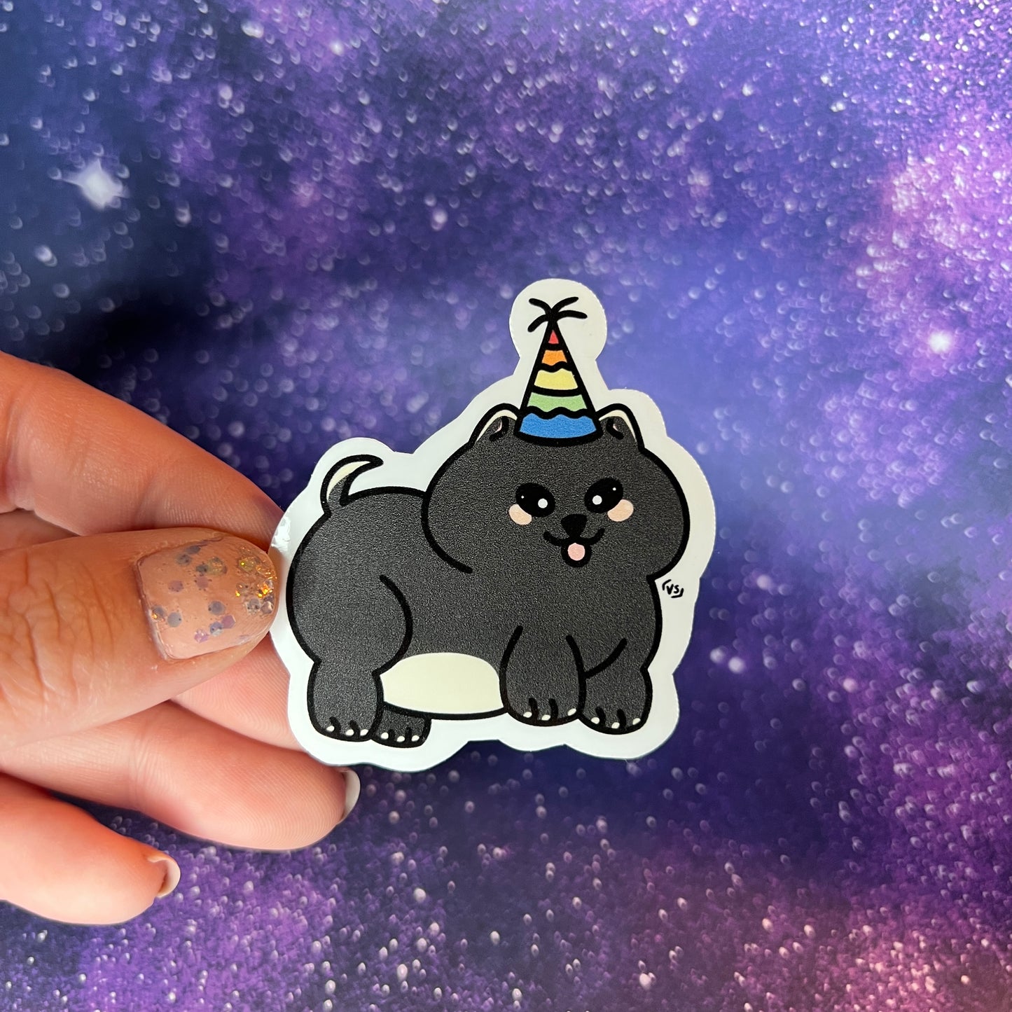 Chunky Shiba Puppy Water Resistant Stickers