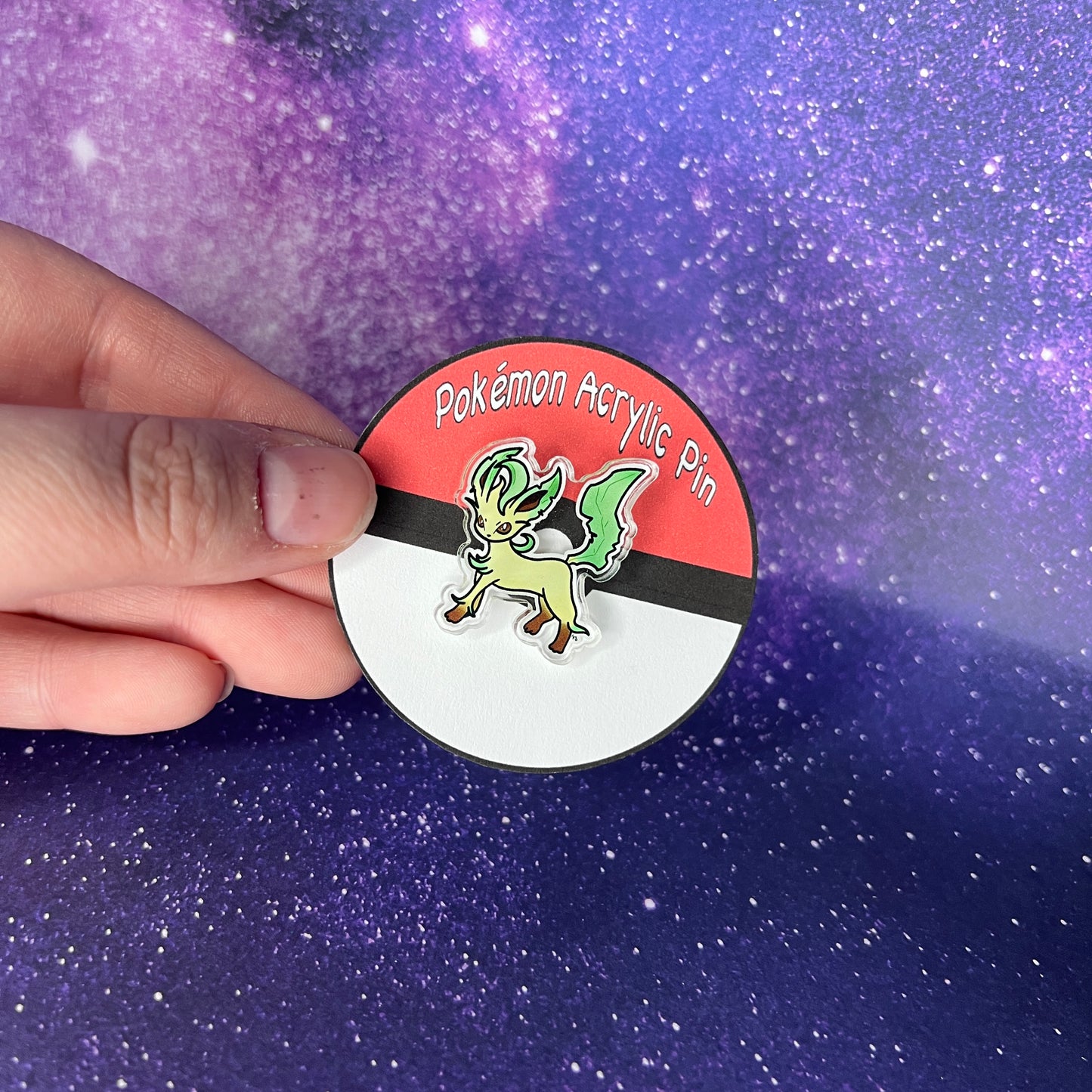 Leafeon Pokémon Acrylic Pin