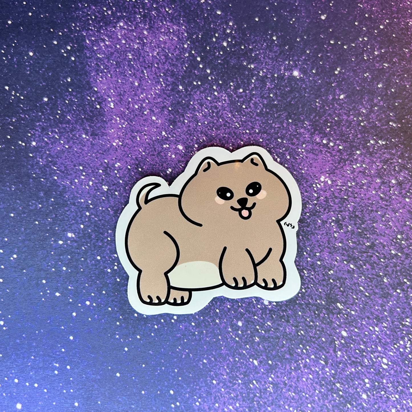 Chunky Shiba Puppy Water Resistant Stickers