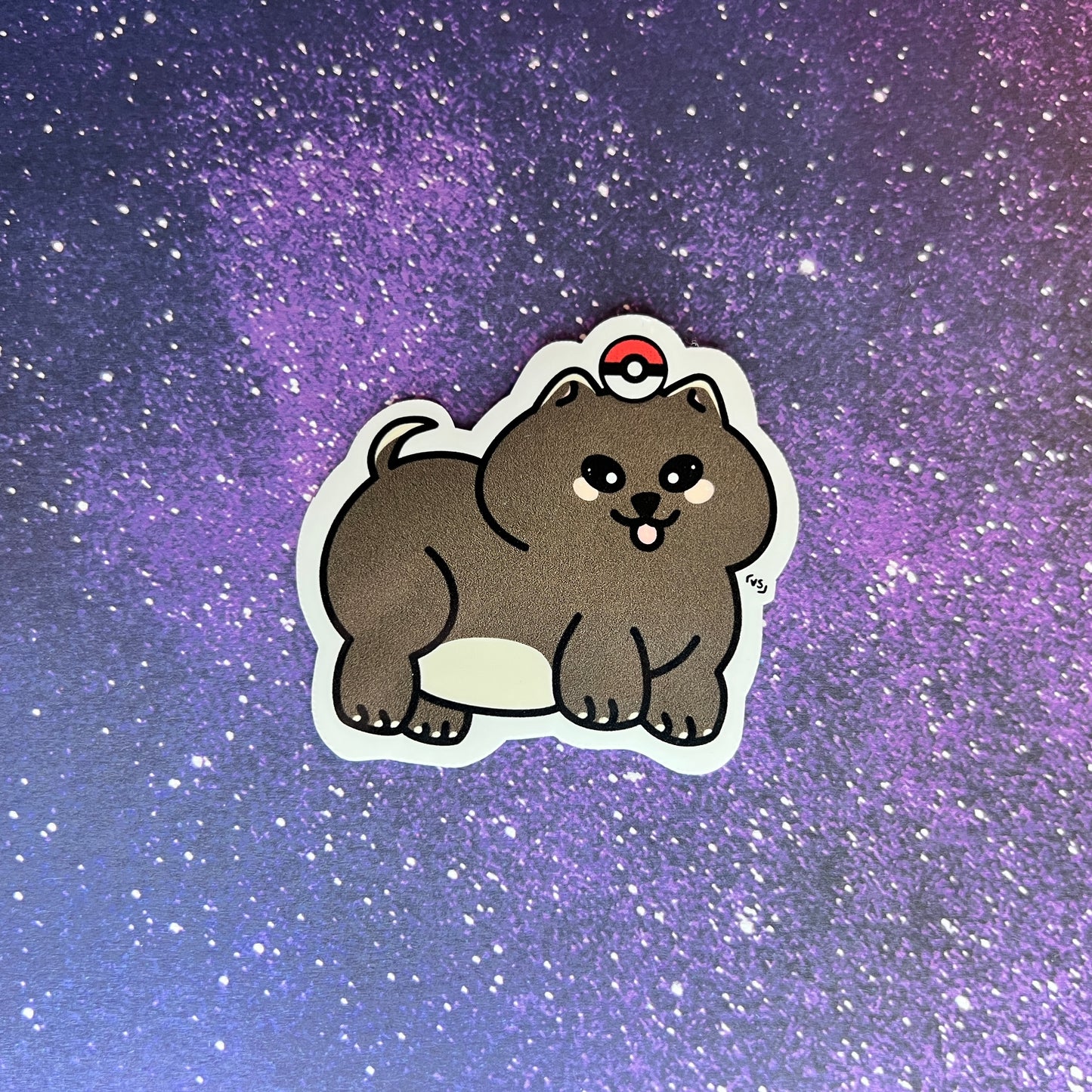 Chunky Shiba Puppy Water Resistant Stickers