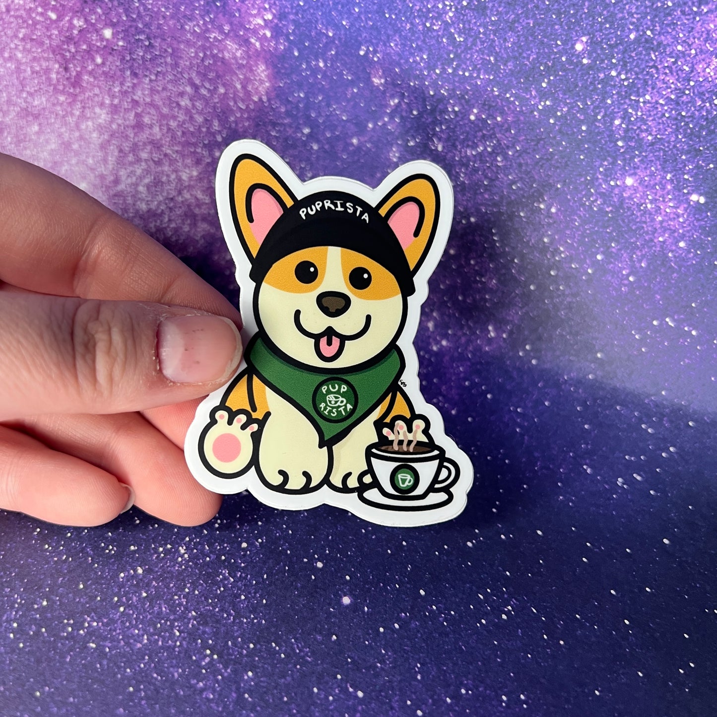 Puprista Puppy Barista Vinyl Waterproof Sticker