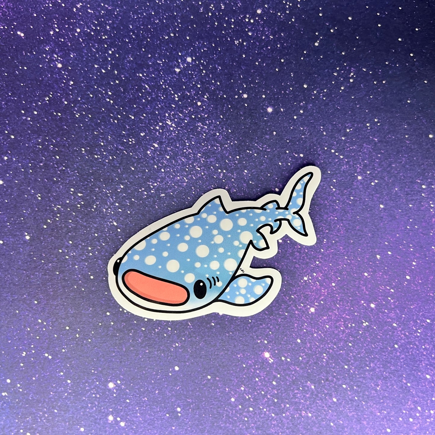 Whale Shark Kawaii Water Resistant Sticker